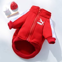 Baseball Dog Jacket Winter Dog Clothes for Small Medium Dogs  Pet Vest French  S - £48.33 GBP