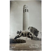 Vintage Real Photo Postcard Coit Tower San Francisco Mid Century Calif RPPC - $7.86