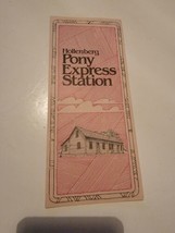 Vintage Brochure Travel Pamphlet Booklet Handout VTG Pony Express Station - £9.24 GBP