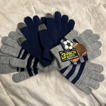 BNWTS BOYS Sports 3-Pack Gloves Set - Boys 8-20 INCLUDES A TEXTING GLOVE - $9.89