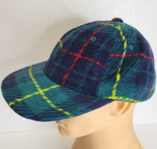 Vintage London Fog Fleece Cap Tartan Plaid Hike Outdoor Ski Winter Baseb... - $19.79