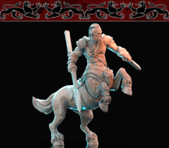 3D Printed Nafarrate Centaur Bestiary Creatures Volume 1 28mm 32mm D&amp;D - $12.77+