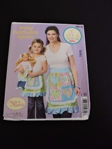Ellie Mae Kwik Sewing Pattern K665 Pretty Patchwork Aprons Made to Match... - $8.99