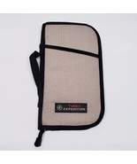 Vintage Timex Expedition Zippered Organizer Folio Case Money Wallet Tan ... - $383.31 MXN
