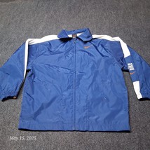 Nike Windbreaker Jacket Youth Size Medium 10 - 12 Blue Full Zip Lightweight - $24.45