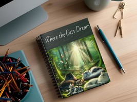 Cozy Cat Spiral Notebook, Cute Animal Journal, Gift for Cat Lovers, Fore... - €14,66 EUR