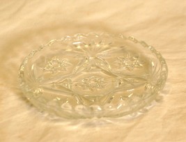 Anchor Hocking EAPC Clear Glass Coaster Dish Star of David - $7.91