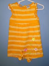First Impressions Infant Girl's One Piece Orange Body Floral Size 12 Months - $6.44