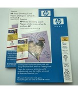 HP Photo Glossy Greeting Cards Inkjet 10 with Envelopes White Half Fold ... - £14.42 GBP