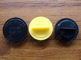 Set Of 3 &quot;Gas Can Stopper Seal Caps&quot; Wedco 84002 Scepter JS1710 Gott Rubbermaid - £17.93 GBP