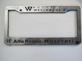 Russell Westbrook Alfa Romeo &amp; Maserati  License Plate Frame Dealership ... - $26.84