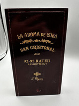 Cigar Box Empty Held La Aroma de Cuba San Cristobal Assorted Dark Brown ... - $9.46