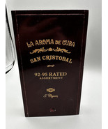 Cigar Box Empty Held La Aroma de Cuba San Cristobal Assorted Dark Brown ... - £7.42 GBP