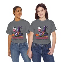 halloween witch wine lover Unisex Heavy Cotton Tee vintage retro gift - £13.99 GBP+