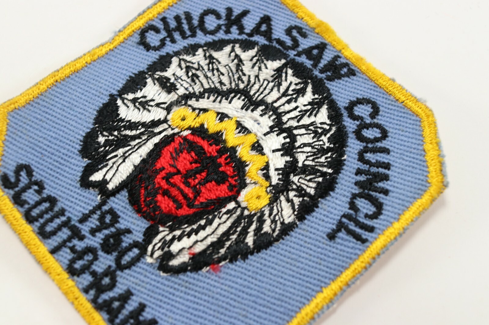 Vtg 1960 Chickasaw Council Scout-O-Rama Twill T Boy Scouts of America Camp Patch Item image 2