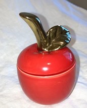 Red Apple trinket Box   jewelry    Thank You Gift For Teacher - £16.14 GBP