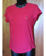 EXPRESS T SHIRT Stretch KNIT TOP Size Med PRECISION FIT PINK Embellished... - $9.89