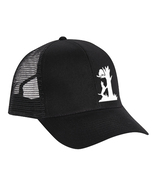 Cap Hat Black Mesh Back Dog Picture Coonhound Coon Hunter Side Coonhunter - $20.99