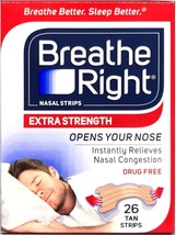 Breathe Right Nasal Strips Extra Strength - Open box - 24 sealed strips - £7.73 GBP