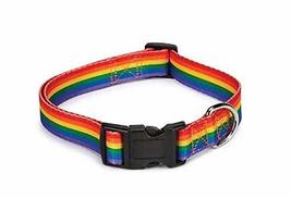 Rainbow Dog Collars Colorful Pet Puppy Pride Gear Quick Release Plastic ... - £10.46 GBP