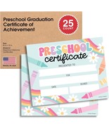 Retro PreK Certificate of Achievement | Set of 25 | Awards - $20.36 CAD