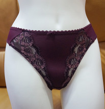 EUROPEAN THONGS SEXY MID RISE PANTIES STRETCH LACE PURPLE GIFT FOR WOMEN - £19.30 GBP