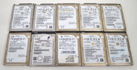 LOT OF 10 Hitachi 500GB 2.5&quot; SATA Laptop Hard Drive HDDs Tested Cleared - $48.58