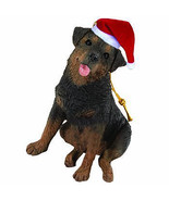 Sandicast Ornament - Rottweiler in Santa Hat - £31.49 GBP