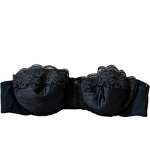 Vintage Chantilly Maidenform 34B #7345 Strapless Black Bra - $38.40