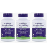 3 xNATROL CARB INTERCEPT PHASE 2 WEIGHT MANAGEMENT 60 Caps each/1000mg exp 05/25 - £20.96 GBP