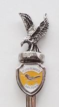 Collector Souvenir Spoon USA Arizona Bald Eagle 3D Figural Roadrunner Emblem - £5.52 GBP