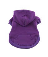 Flex Fit Plum Purple Fleece Hoodie with Rib Trim &amp; Kangaroo Pocket Sizes... - $34.28 CAD