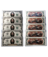 1976 BICENTENNIAL Colorized 2-SIDED U.S. $2 Bills * Lot of 5 Consecutive... - £73.51 GBP