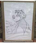 KEVIN KIDNEY Disney Br&#39;er Brer Bear Splash Mountain Song Of South Signed... - £128.69 GBP