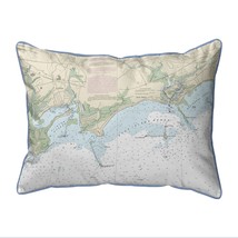 Betsy Drake Clinton Harbor to Westbrook Harbor, CT Nautical Map Small Corded - £38.75 GBP