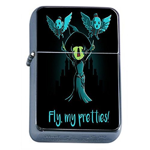 Fly Pretty Flip Top Oil Lighter Em1 Smoking Cigarette Silver Case Included - $8.95