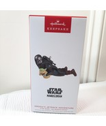 Hallmark GROGU&#39;S JETPACK ADVENTURE Christmas Ornament Star Wars Mandalor... - $16.00
