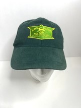 John Deere Hat Moline, Ill. Vintage Embroidered Logo Dark Green Adjustab... - £6.04 GBP