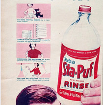 1956 Staley Sta Puf Softener Rinse Advertisement Laundry Detergent Soap ... - $370.00 MXN