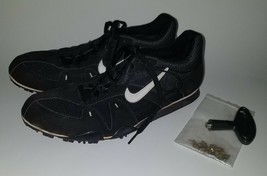 NIKE Zoom Rival D III Plus Shoes 11.5 Black Spikes 107059 Bowerman Track &amp; Field - £23.32 GBP
