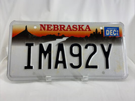 IMA92Y Vintage Vanity License Plate Nebraska Personalized Auto Man-Cave ... - £33.50 GBP
