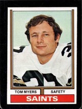 1974 Topps #94 Tom Myers Exmt (WAX-BK) (Rc) Saints *SBA10719 - £2.15 GBP