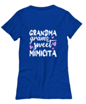 Grandma T Shirt Grandma Grams Sweet Mimicita Royal-W-Tee - £16.70 GBP