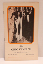 Ohio Caverns Caves West Liberty Ohio Brochure Story Info Map 1960s Vintage - £6.22 GBP