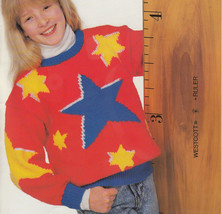 Knit Bouquet Big Shots For Kids Sport Weight Character Design Sweaters #1211 - £6.37 GBP