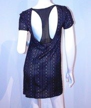 $220 Andrew Marc New York Racerback Lace Dress Purple Black Silk Lining ( 0 ) - £69.56 GBP