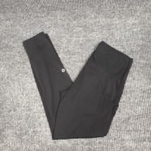 Lululemon Crop Pants Womens 26x25 Black Stretch Leggings Reflective Dots... - £21.66 GBP