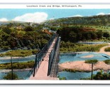Loyalsock Creek E Ponte Williamsport Pa Unp Wb Cartolina R16 - $5.08