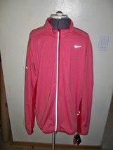 Men&#39;s Guys Nike Dri Fit Zip Up Warm Dry Running Track Jacket Red New $110 611 - £55.13 GBP