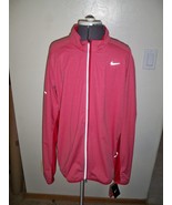 MEN&#39;S GUYS NIKE DRI-FIT ZIP-UP WARM DRY RUNNING TRACK JACKET RED NEW $11... - $1,301.30 MXN